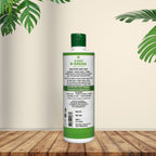 Ingredient label of B-GRN charcoal dishwash liquid — soapnut extract, shikakai, activated charcoal, coconut-based cleaner, no SLS