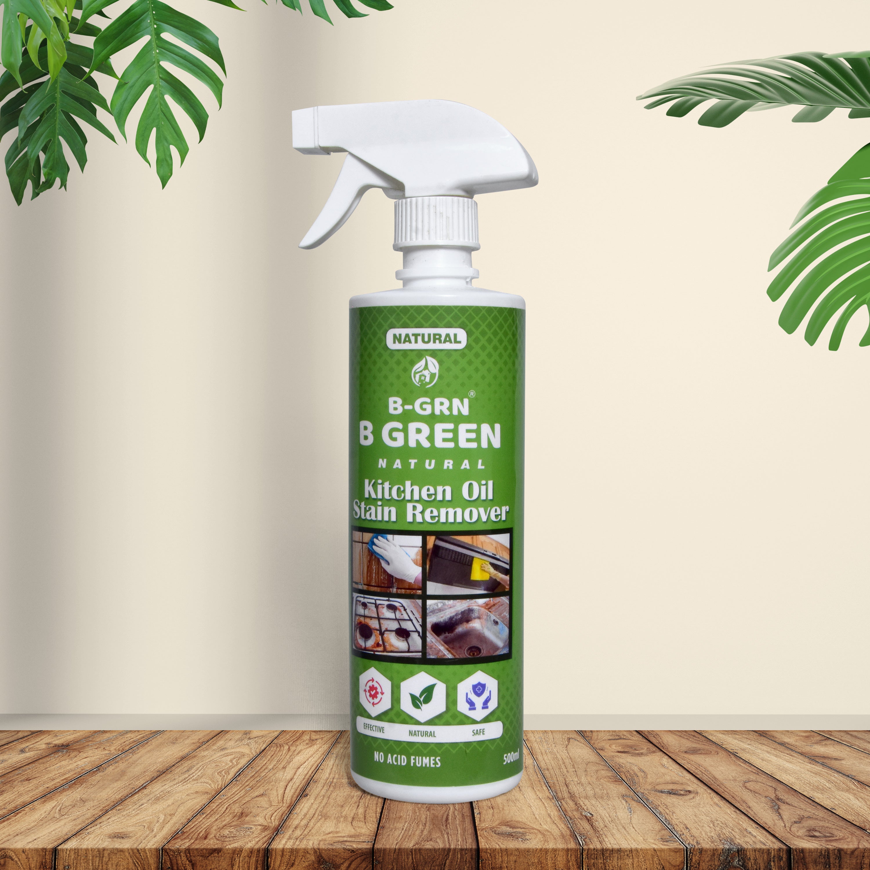 Kitchen oil stain remover 500ml soapnut & citric acid B-GRN BeGreen Wash