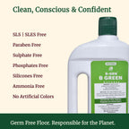 B-GRN BeGreen Wash natural floor cleaner formula texture soapnut & essential oil plant-based